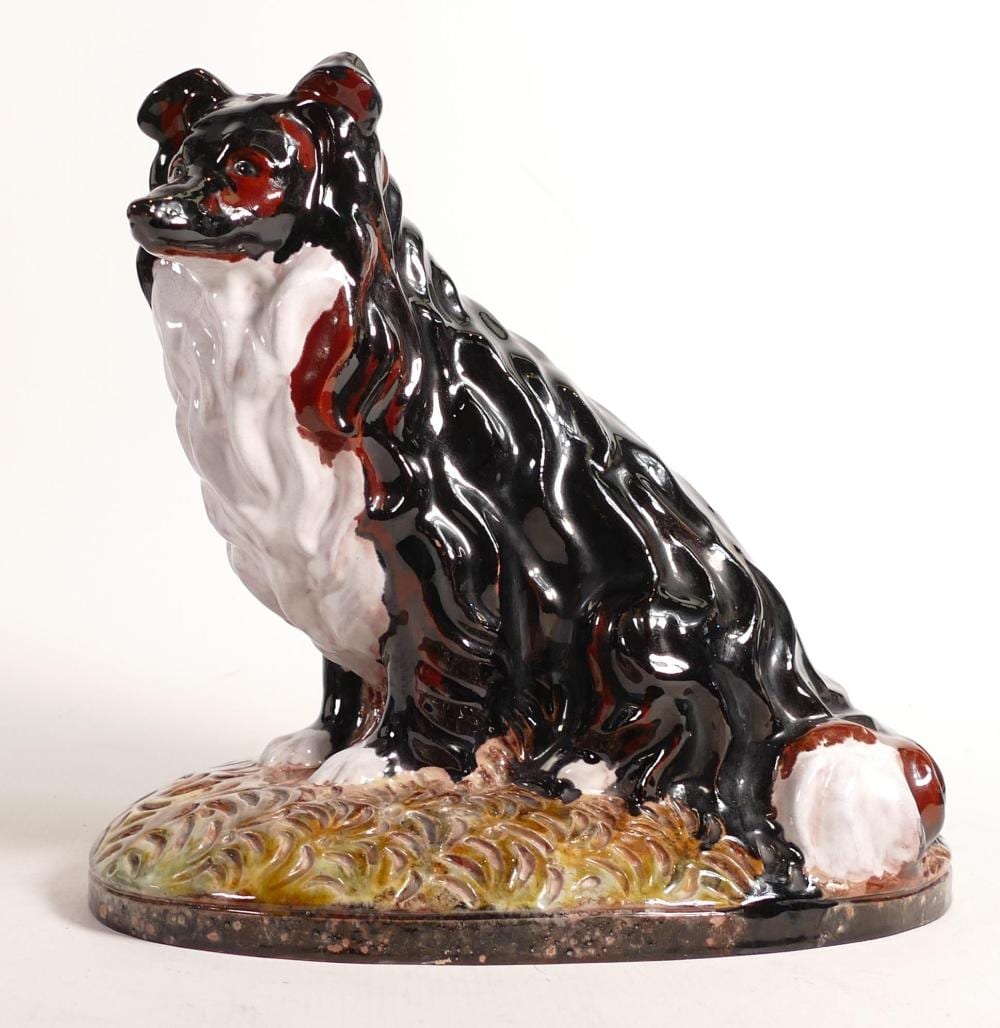 Helena Johnová comparable auction result: helena johnov 1884 1962 czech large pottery figure of a collie sheepdog bill of sale states acquisition in 1940 height 27cm