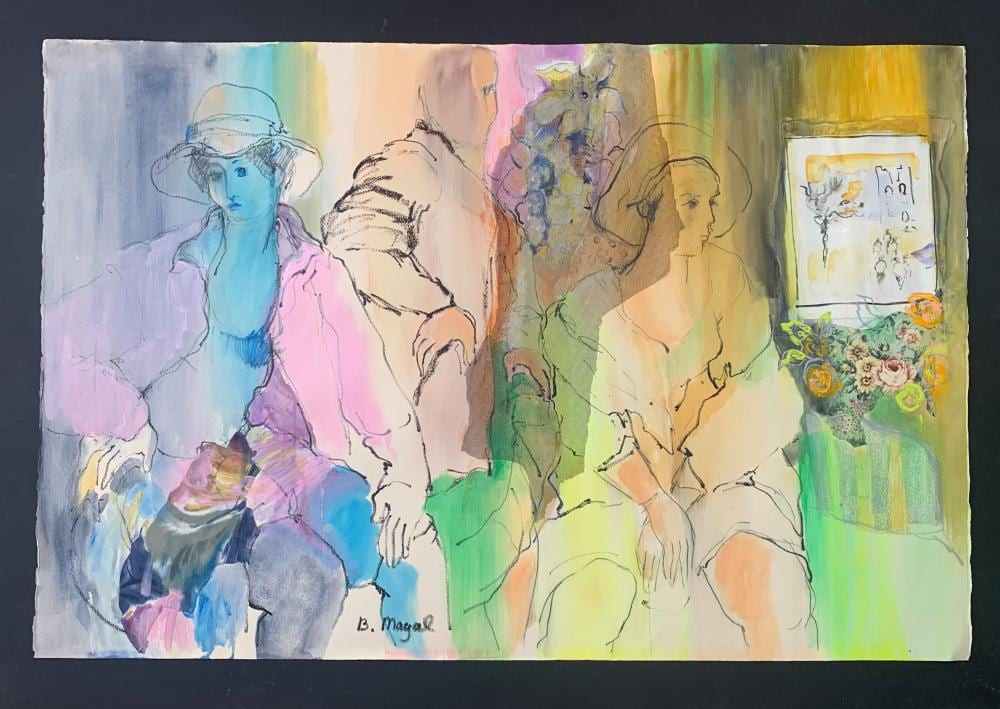 Biata Magal comparable auction result: batia magal original mixed media