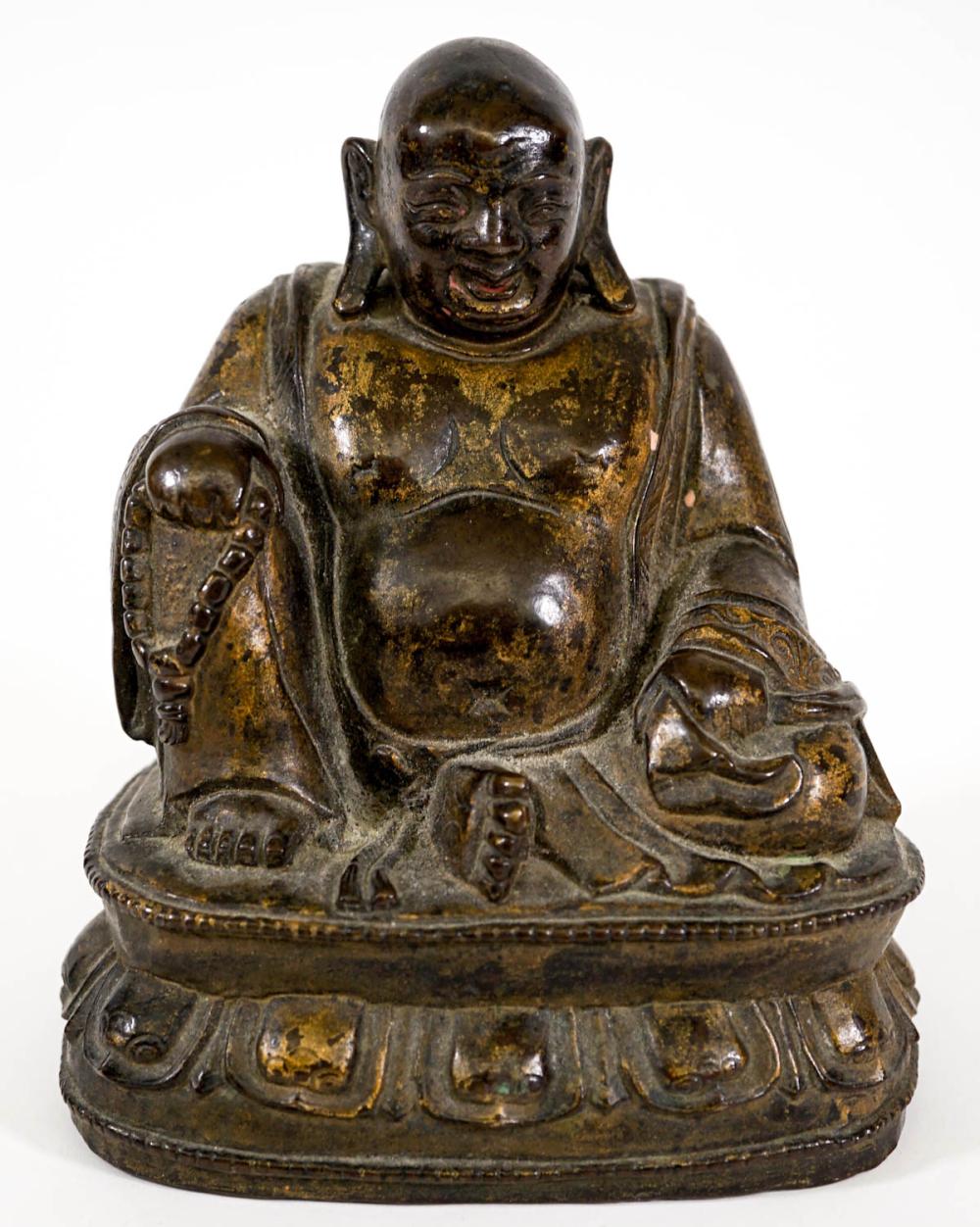 Very Old Gilt-Bronze Buddha sold by Grant Zahajko Auctions, LLC, lot 159 — auction record photograph