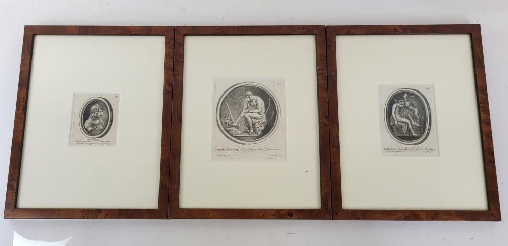 Thomas Worlidge comparable auction result: thomas worlidge set of 3 etchings