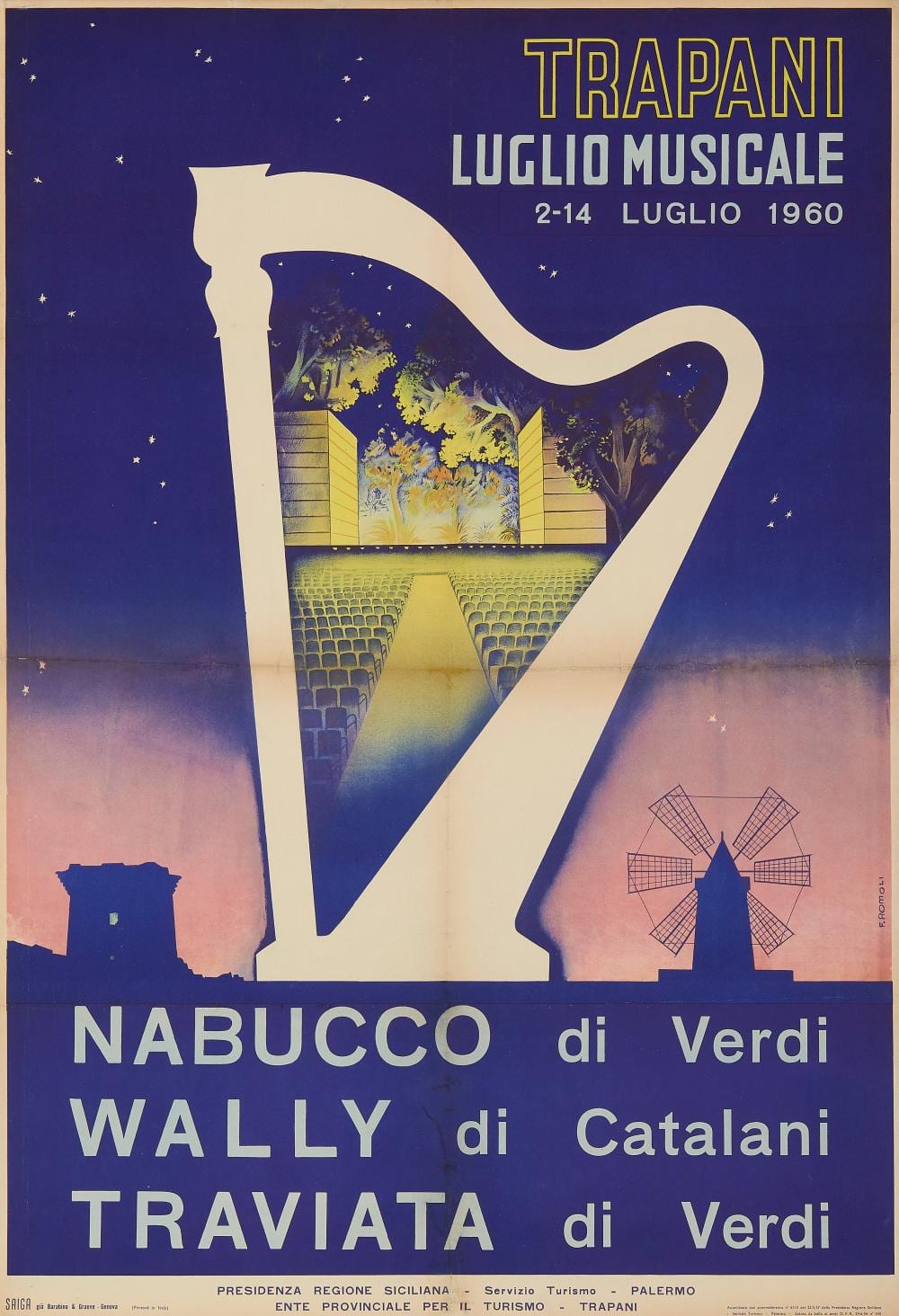Filippo Romoli comparable auction result: filippo romoli 1901 1969 trapani luglio musicale