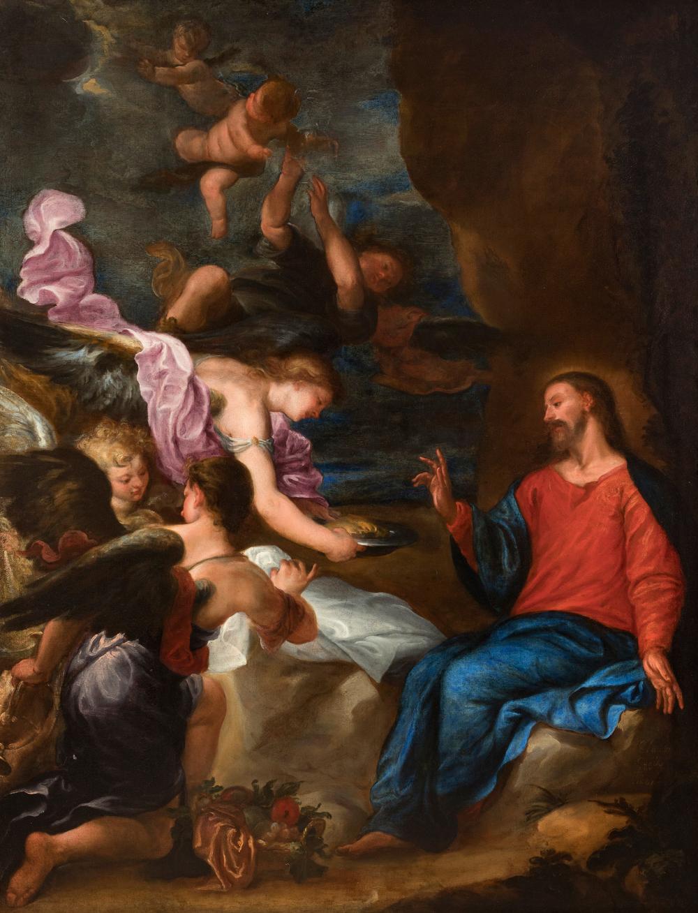 Claudio Coello comparable auction result: claudio coello madrid 1642 1693 christ establishing the eucharist 1661 oil on canvas relined with important original period frame