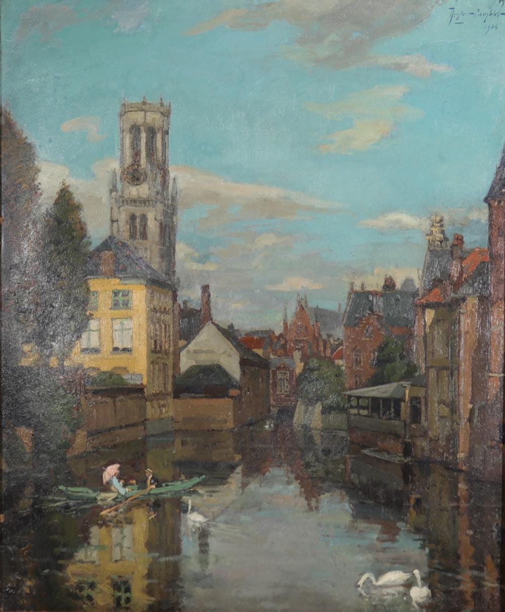 nestor cambier 1879 1957 oil on canvas view of bruges · Goldfield Auction · 2023-03-05 Nestor Cambier comparable auction result: nestor cambier 1879 1957 oil on canvas view of bruges