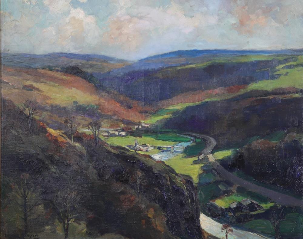 Ludovic Janssen comparable auction result: ludovic janssen 1888 1954 oil panorama at trooz