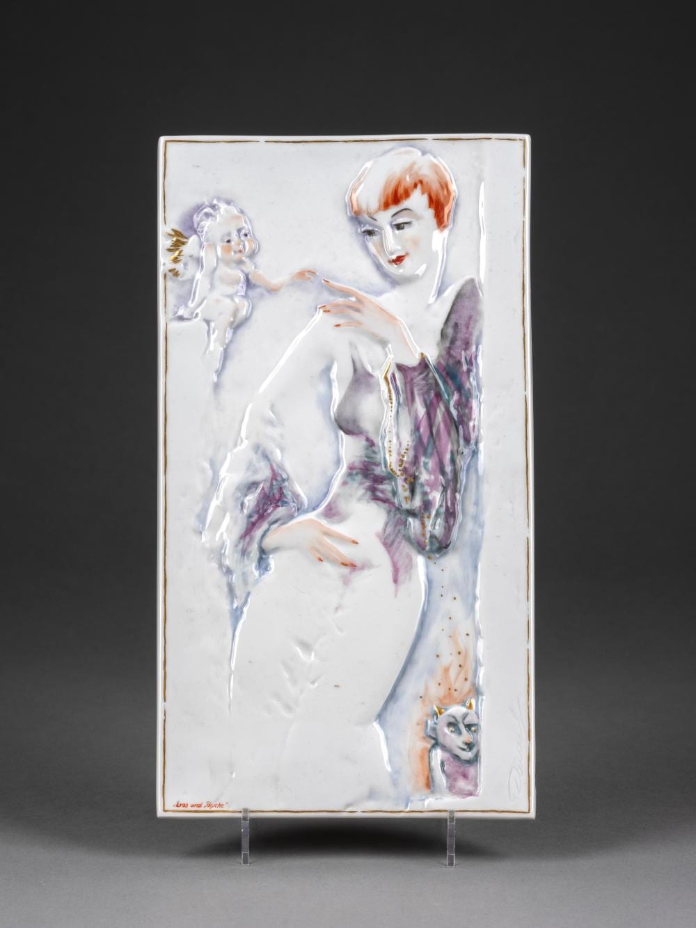 Jörg Danielczyk comparable auction result: j rg danielczyk 1952 altzschillen limitierte reliefplatte eros und psyche