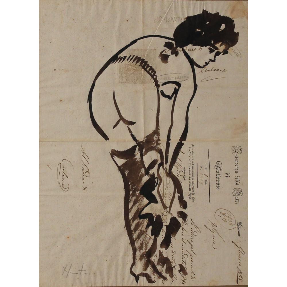 Alessandro Nastasio comparable auction result: alessandro nastasio 1934 donna con la calza woman with the stocking