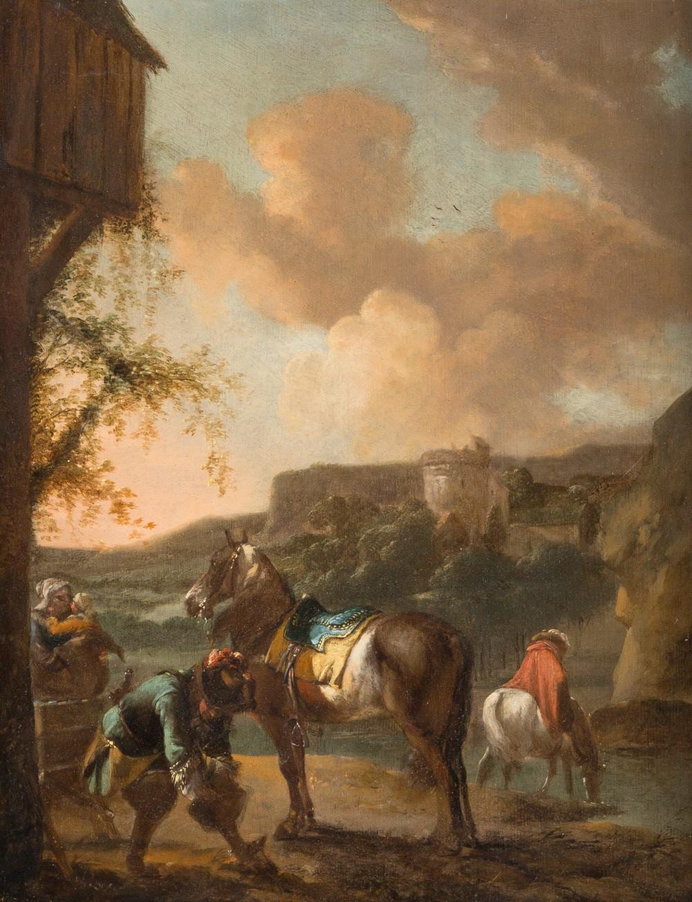Pieter Cornelisz. Verbeeck comparable auction result: pieter cornelisz verbeeck attr landschaft mit reitern