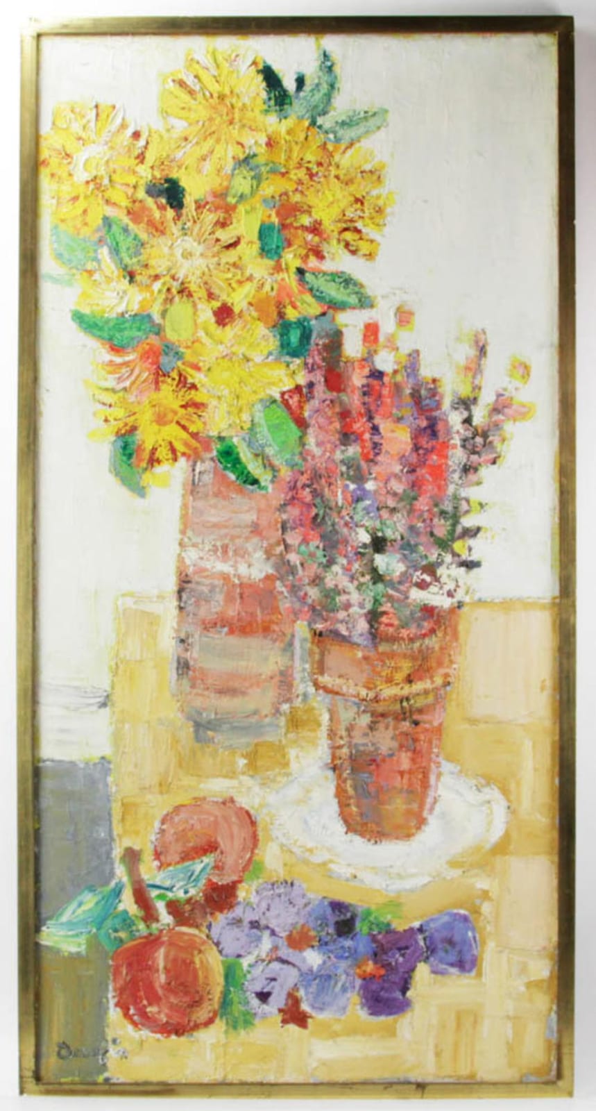 jacques daufin yellow dahlias oil on canvas · Kaminski Auctions · 2023-03-05 Jacques Daufin comparable auction result: jacques daufin yellow dahlias oil on canvas
