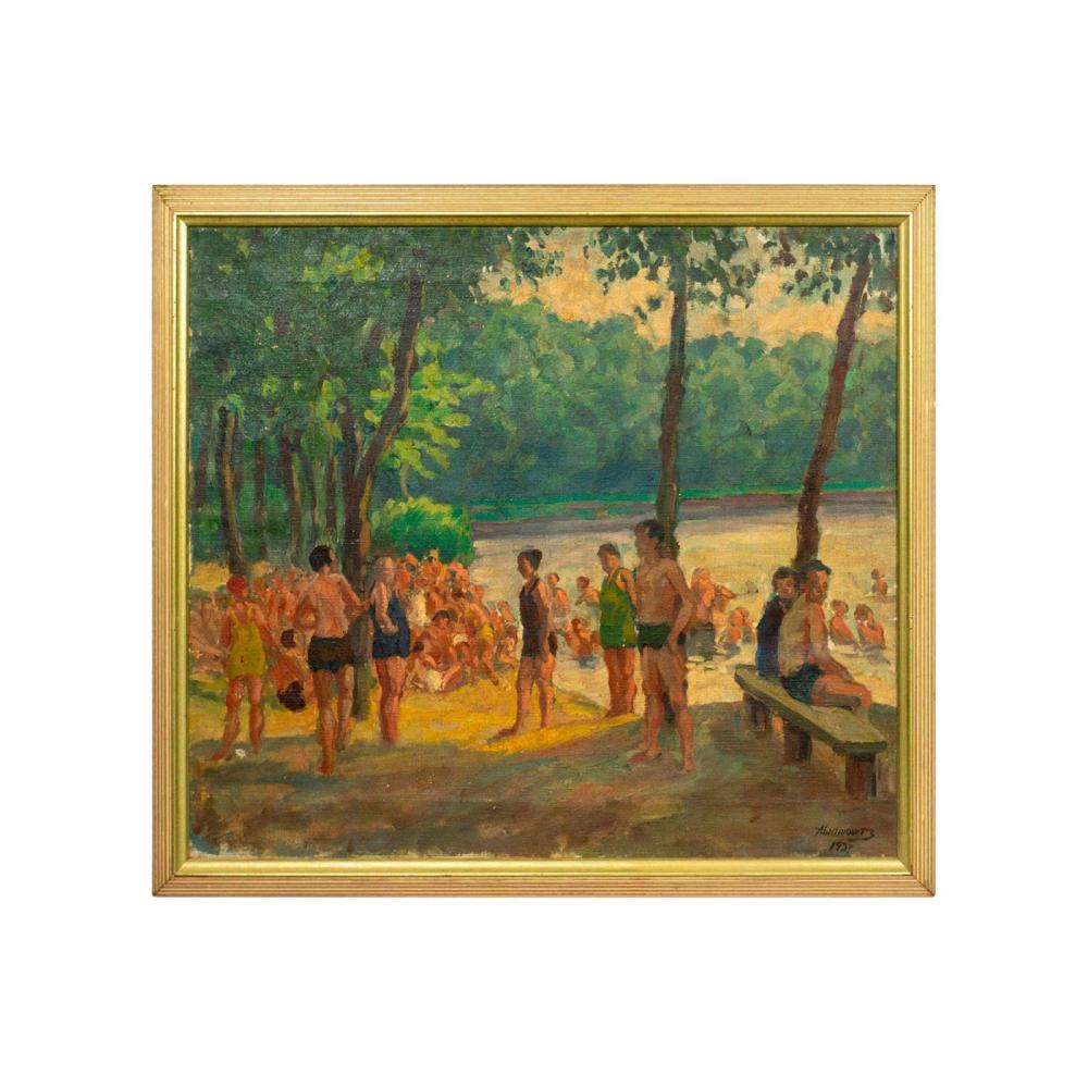 Pinchas Abramovich comparable auction result: pinchas abramovich israeli 1909 1986 oil painting
