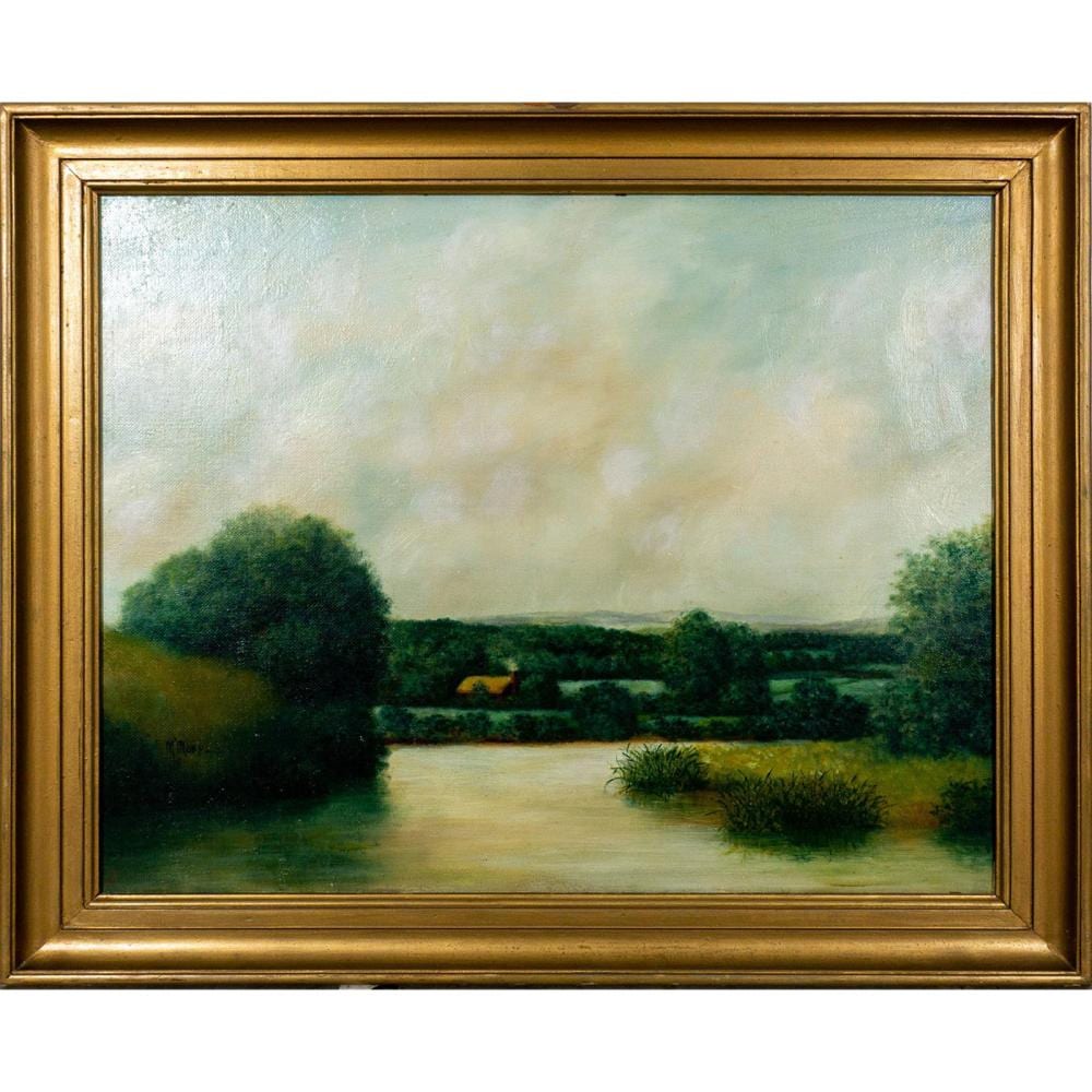 Marian Mokwa comparable auction result: marian mokwa polish 1889 1987 oil painting on board