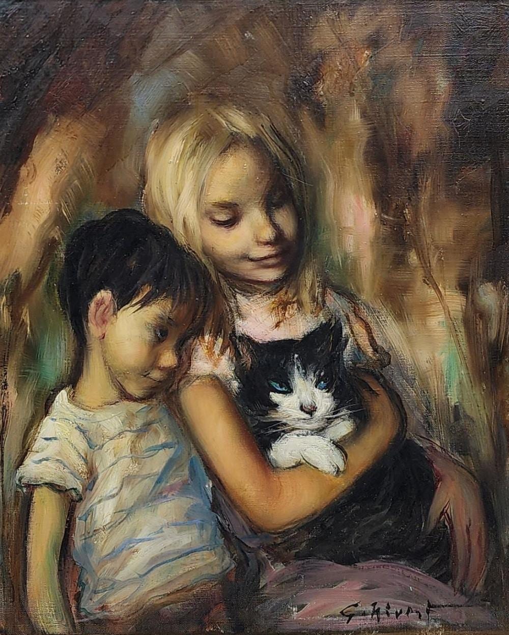 Georgette Nivert comparable auction result: georgette nivert b 1900 oil on canvas
