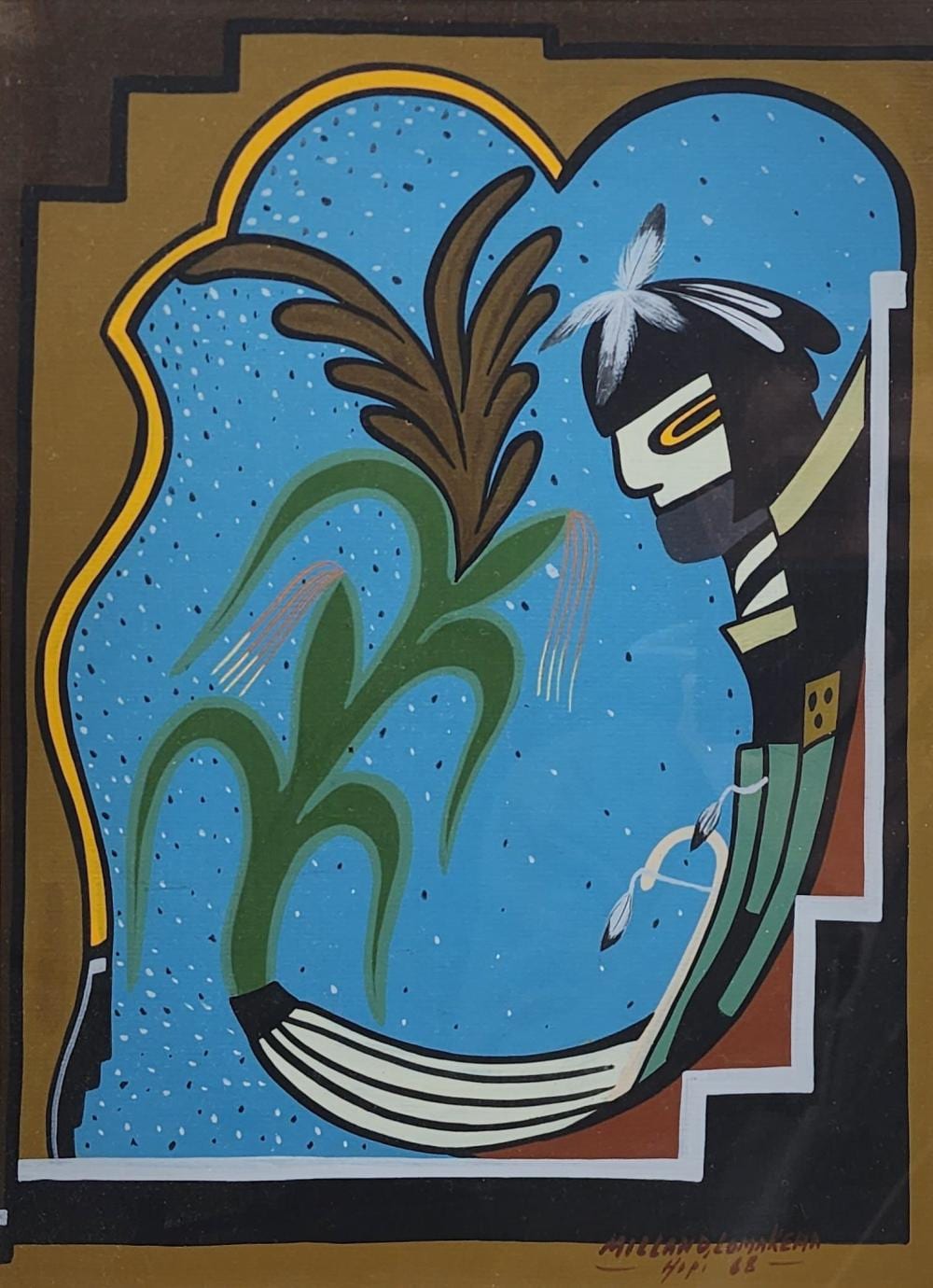 Dawakema comparable auction result: milland lomakema b 1944 gouache on paper