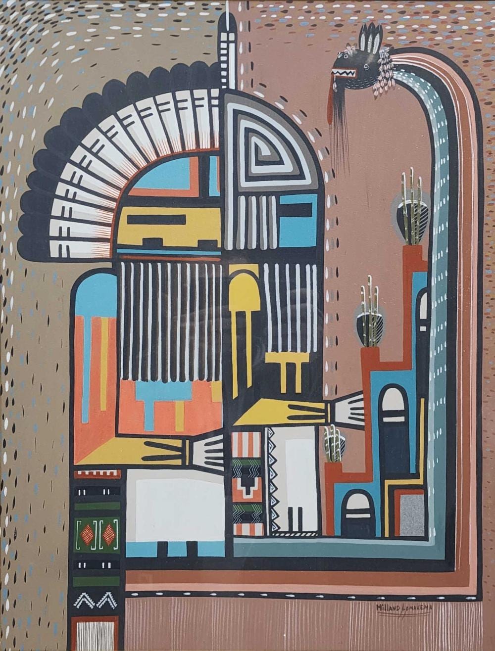 Dawakema comparable auction result: milland lomakema b 1944 gouache on paper