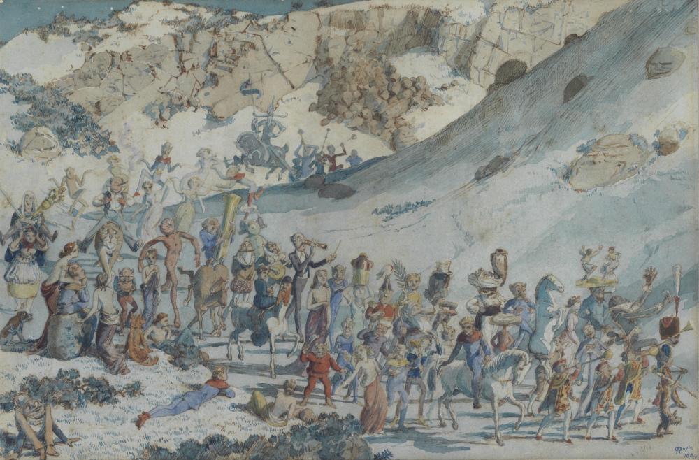 richard doyle british 1824 1883 a jubilant procession · Bonhams · 2023-03-08 Richard Doyle comparable auction result: richard doyle british 1824 1883 a jubilant procession