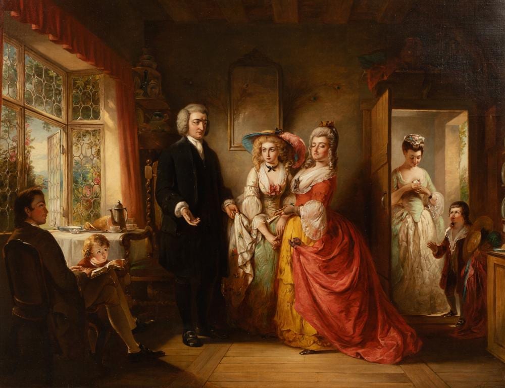 Abraham Solomon comparable auction result: abraham solomon british 1824 1862 the vicar of wakefield