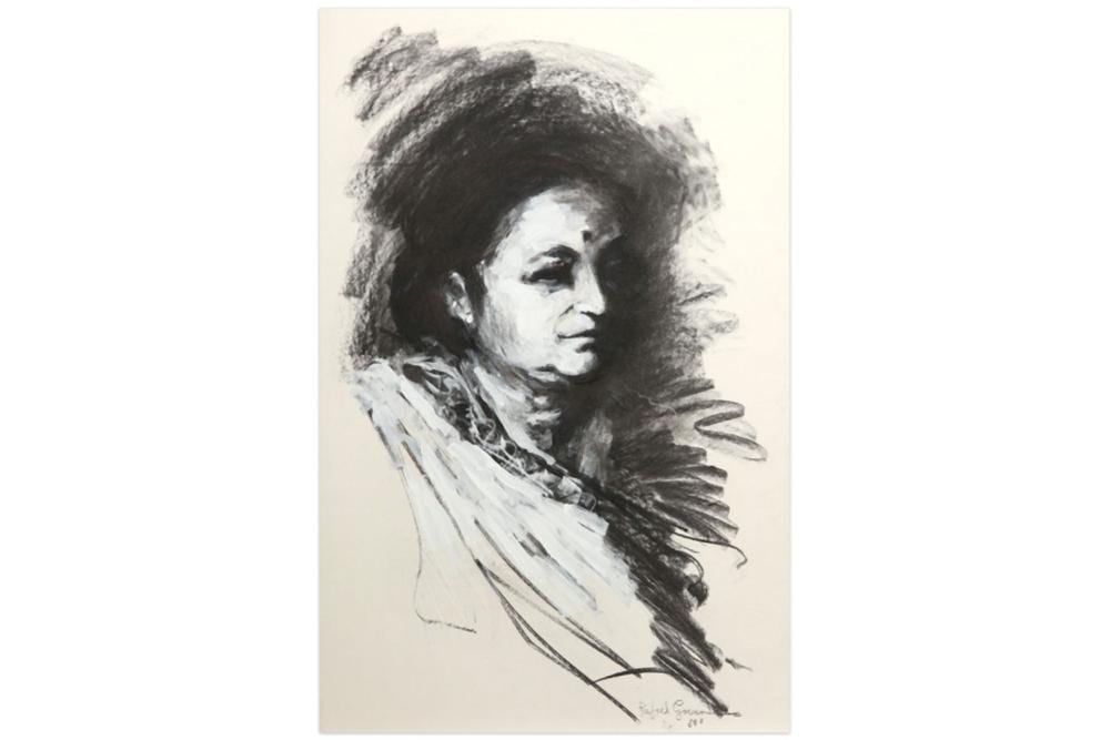 Rafael Gorsen comparable auction result: gorsen rafael 1942 houtskooltekening indische vrouw 105 x 69 getekend