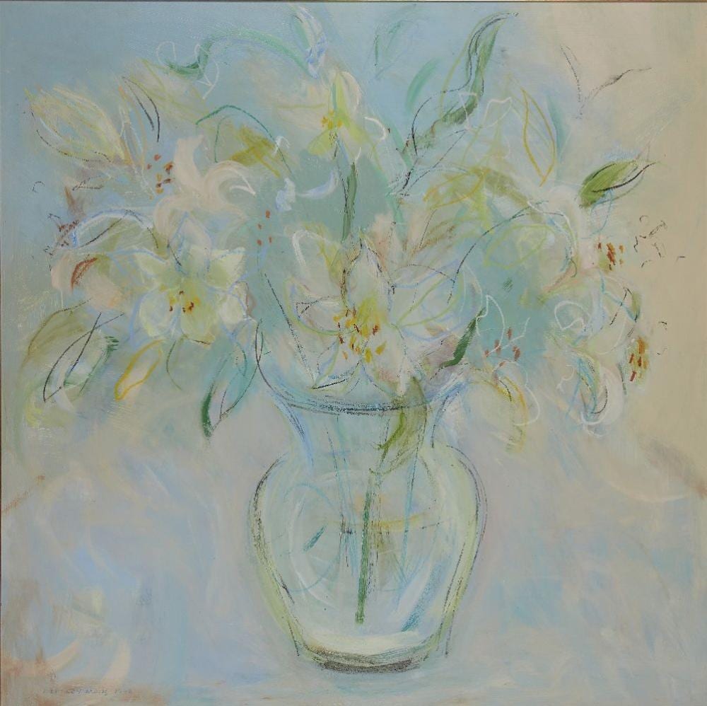 Irene Lesley Main comparable auction result: irene lesley main scottish b 1959 lilies 1992 pastel and oil on board signed and dated l