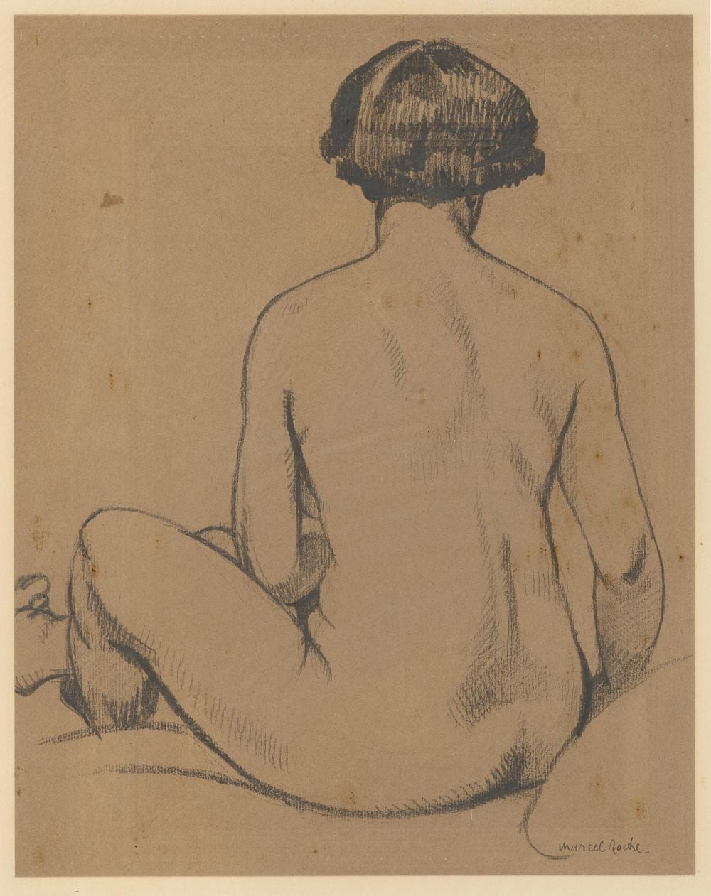 charcoal drawing by marcel roche · Casa d'Aste Babuino · 2023-03-08 Marcel Roche comparable auction result: charcoal drawing by marcel roche