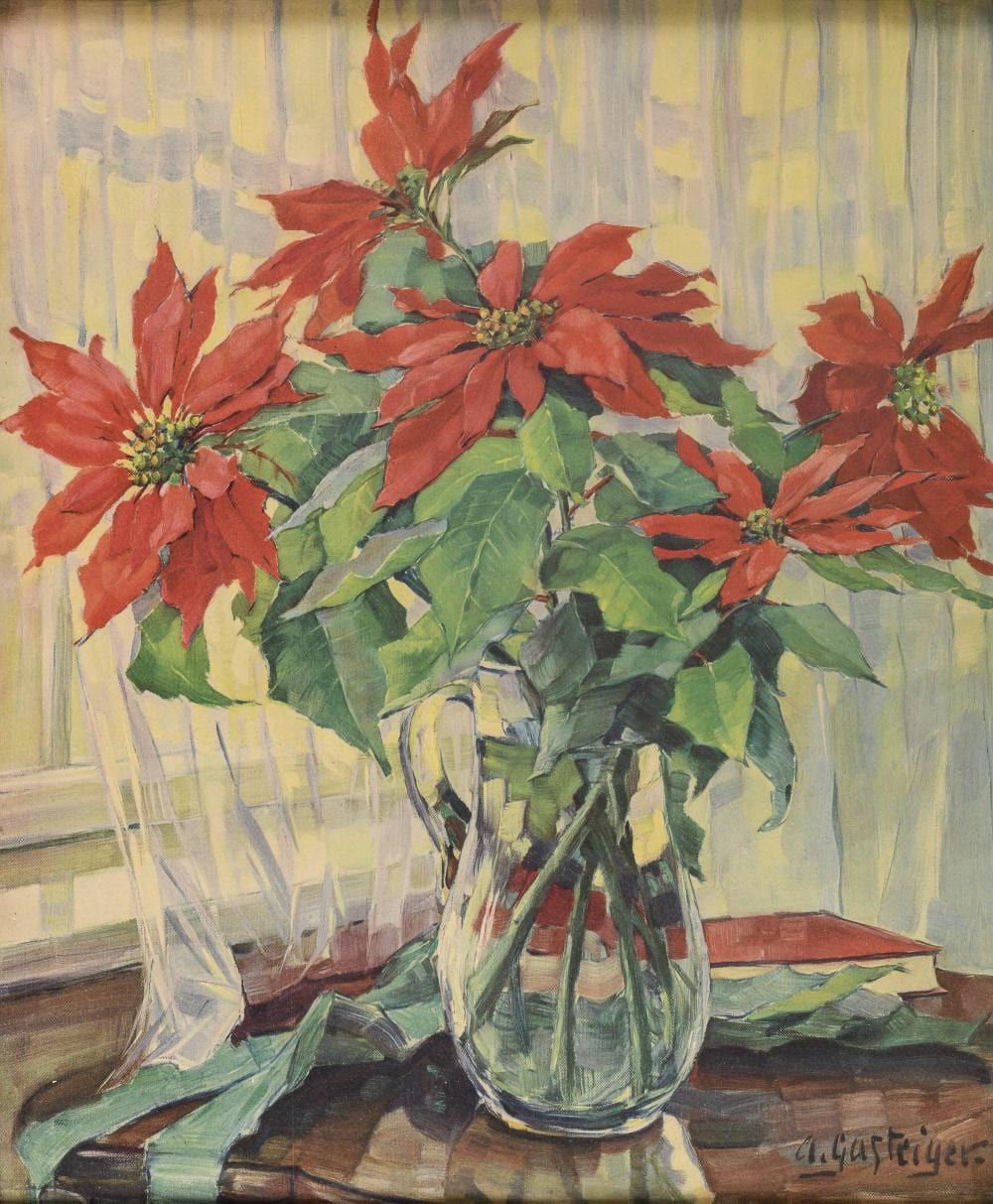 Anna Sophie Gasteiger comparable auction result: gouache painting by anna sophie gasteiger