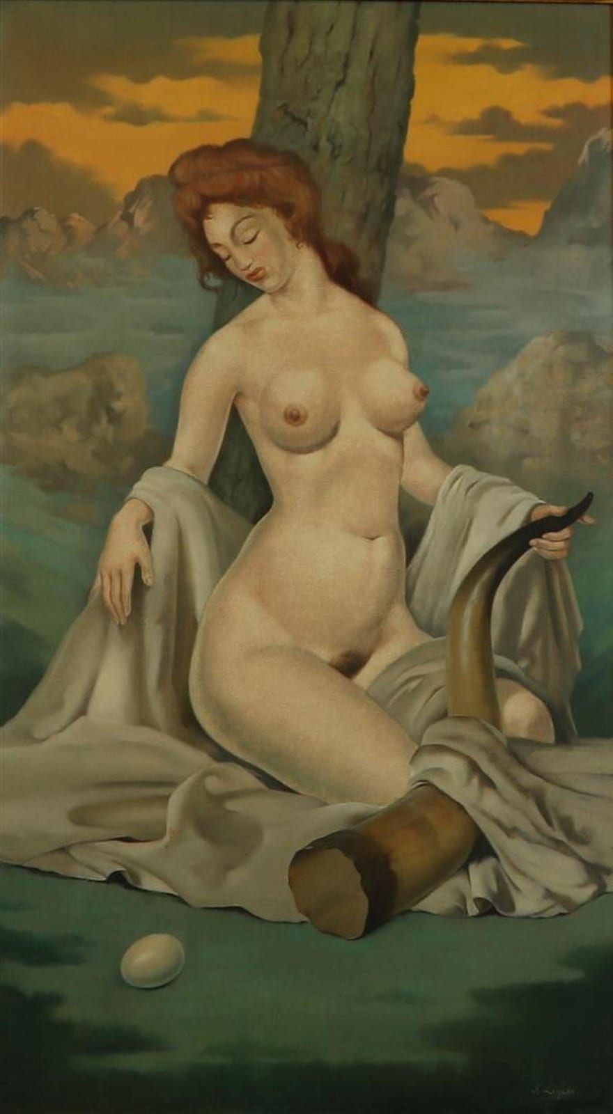 Frans Luyckx comparable auction result: frans luyckx de frenne borgerhout 1923 1997 essen female nude in a landscape