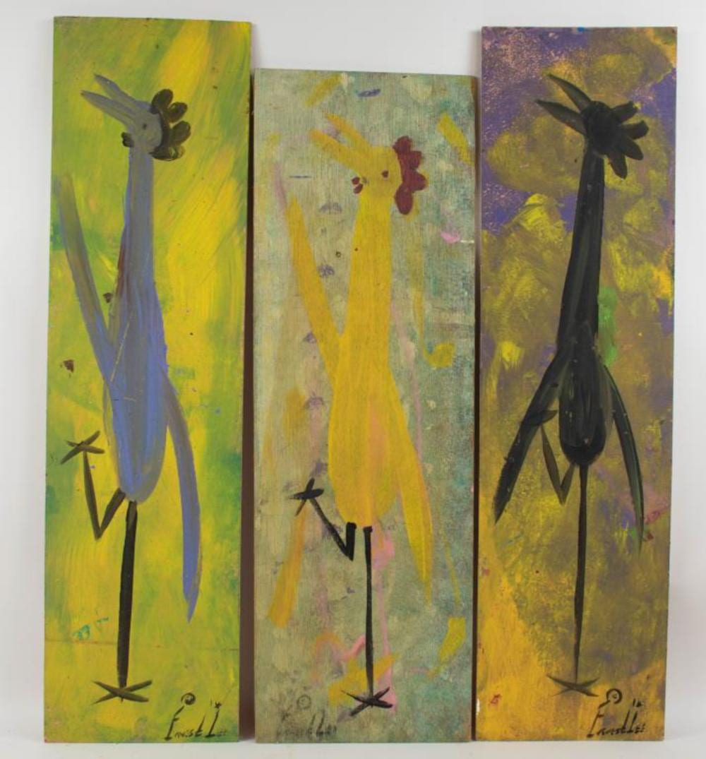 Ernest Lee comparable auction result: ernest lee s carolina folk art paintings