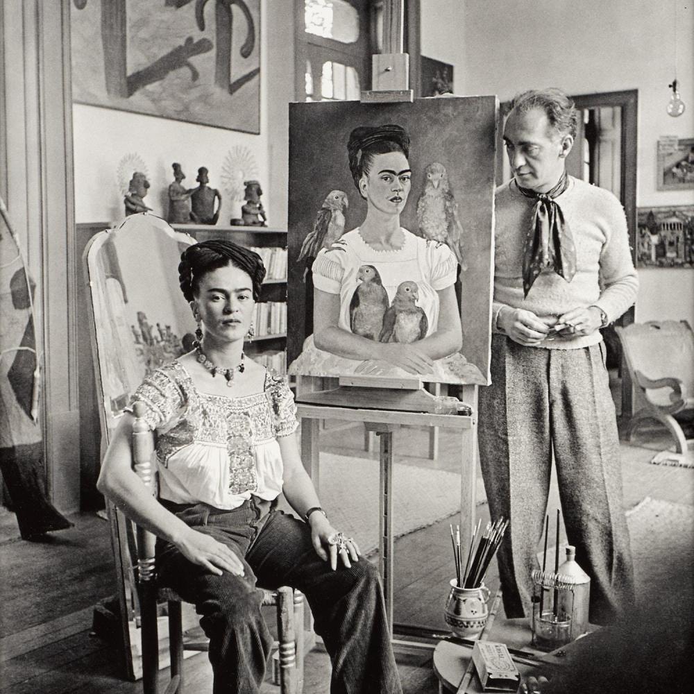 Nickolas Muray comparable auction result: nickolas muray frida kahlo painting me my parrots