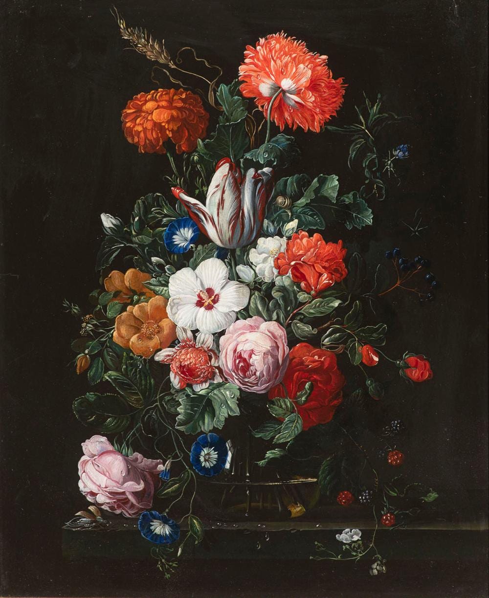 Sebastian Wegmayr comparable auction result: sebastian wegmayr vienna 1776 1857 floral still life