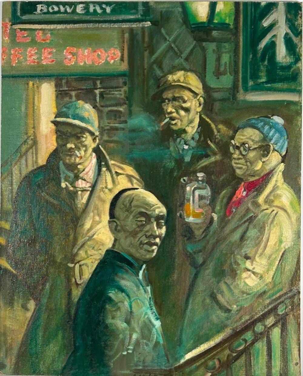 Benton Henderson Clark comparable auction result: benton henderson clark oil self portrait