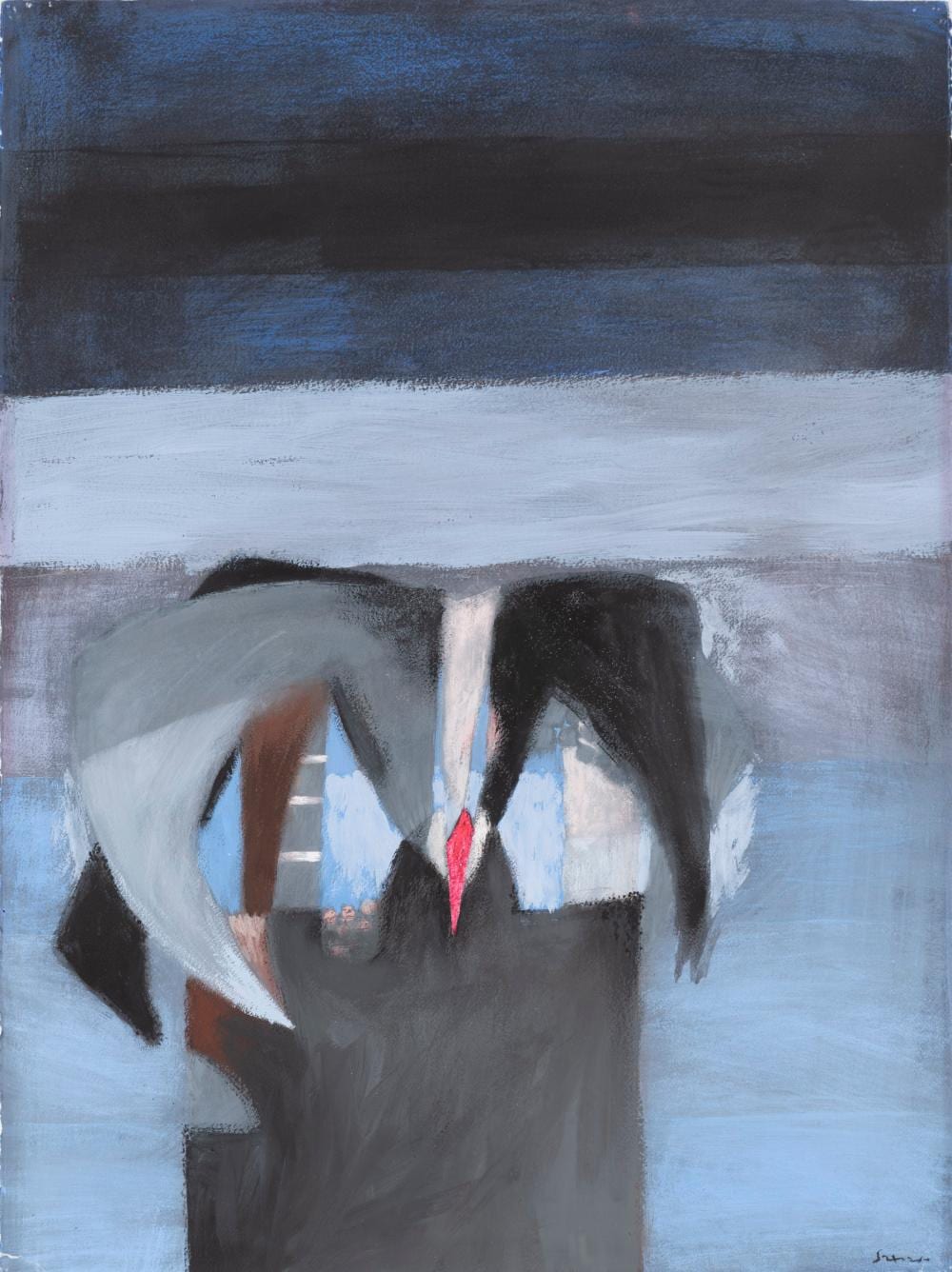 Fernando de Szyszlo (1925-2017) S/T, sf. Acrílico sobre papel Medidas: 70 x 50 cm comparable sale