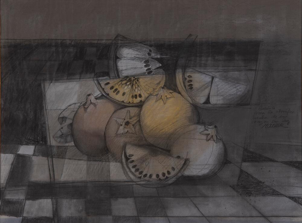 David Manzur (1929) S/T, sf. Técnica mixta sobre papel Medidas: 47 x 63 cm comparable sale