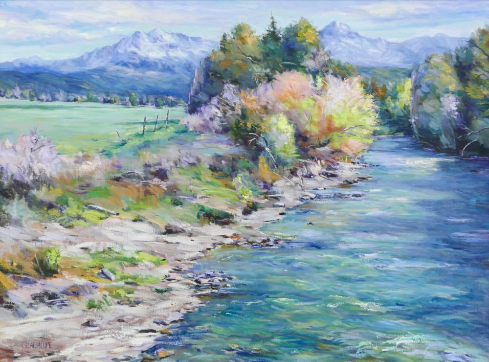 Guadalupe Apodaca comparable auction result: guadalupe apodaca summer landscape oil