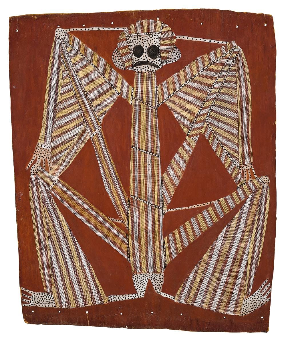 Mick Kubarkku comparable auction result: mick kubarkku namarrkon lightning spirit 1981