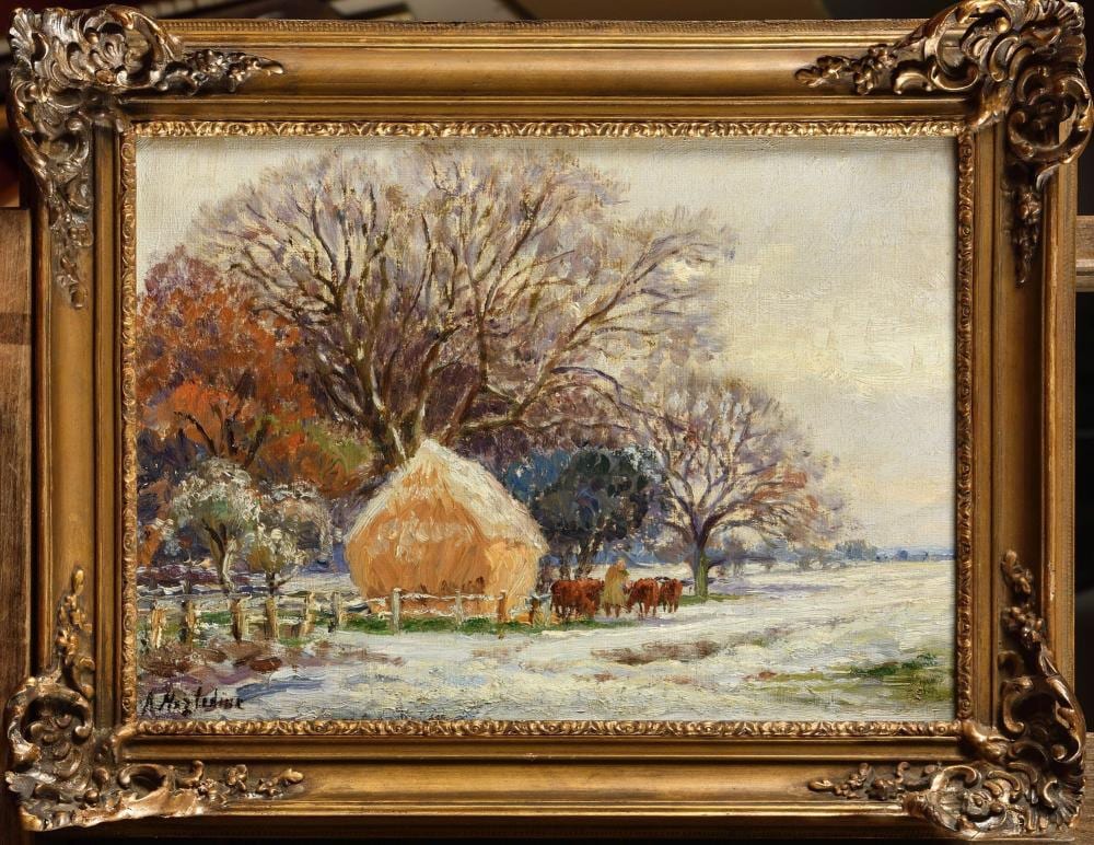 alfred hazledine 1876 1957 paysage enneig · Osenat · 2023-03-18 Alfred Hazledine comparable auction result: alfred hazledine 1876 1957 paysage enneig