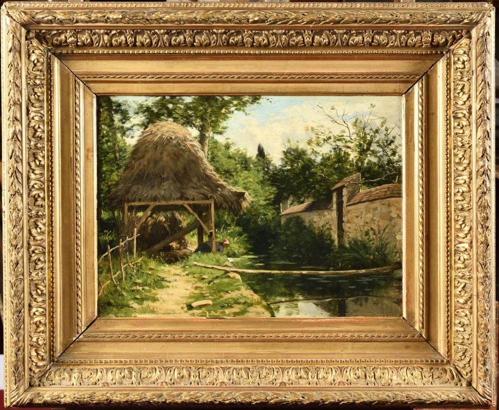 Adrien Jacques Sauzay comparable auction result: adrien jacques sauzay 1841 1928 au lavoir
