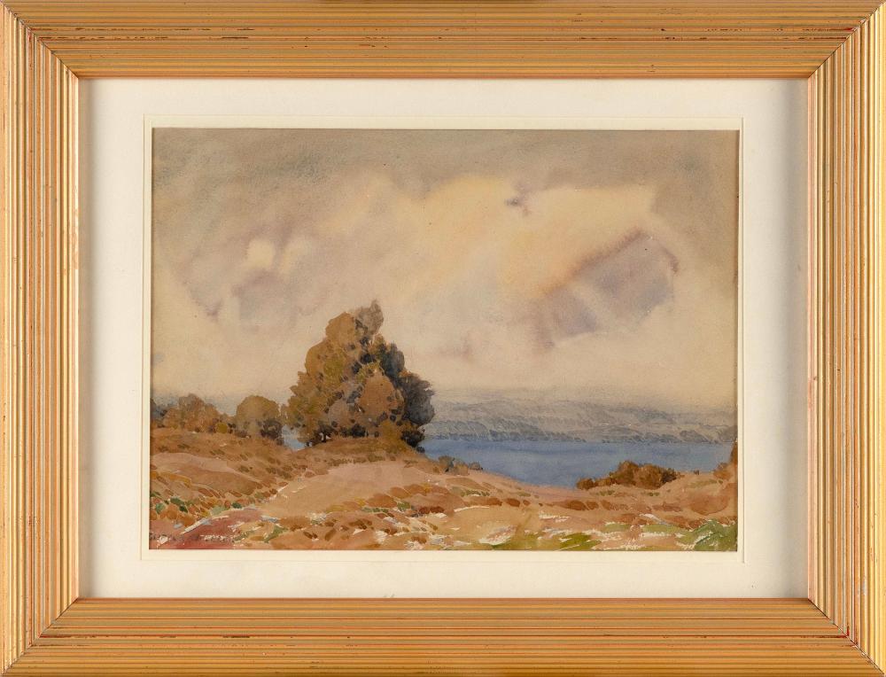 Clifton A. Wheeler comparable auction result: clifton a wheeler indiana 1883 1953 landscape with distant river watercolor 8 25 x 11 5 framed 13 25 x 17 5