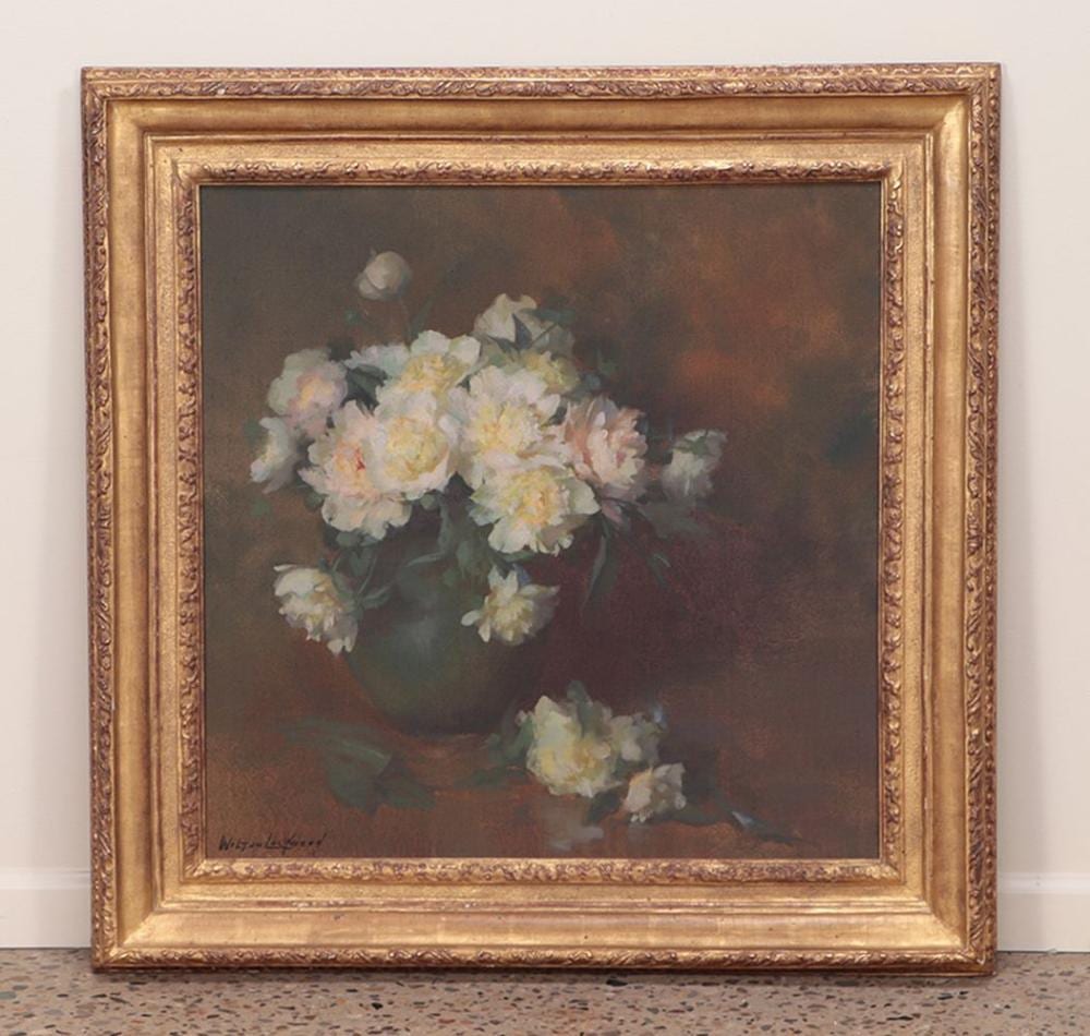 Wilton Lockwood comparable auction result: wilton lockwood american 1861 1914 peonies oil on canvas