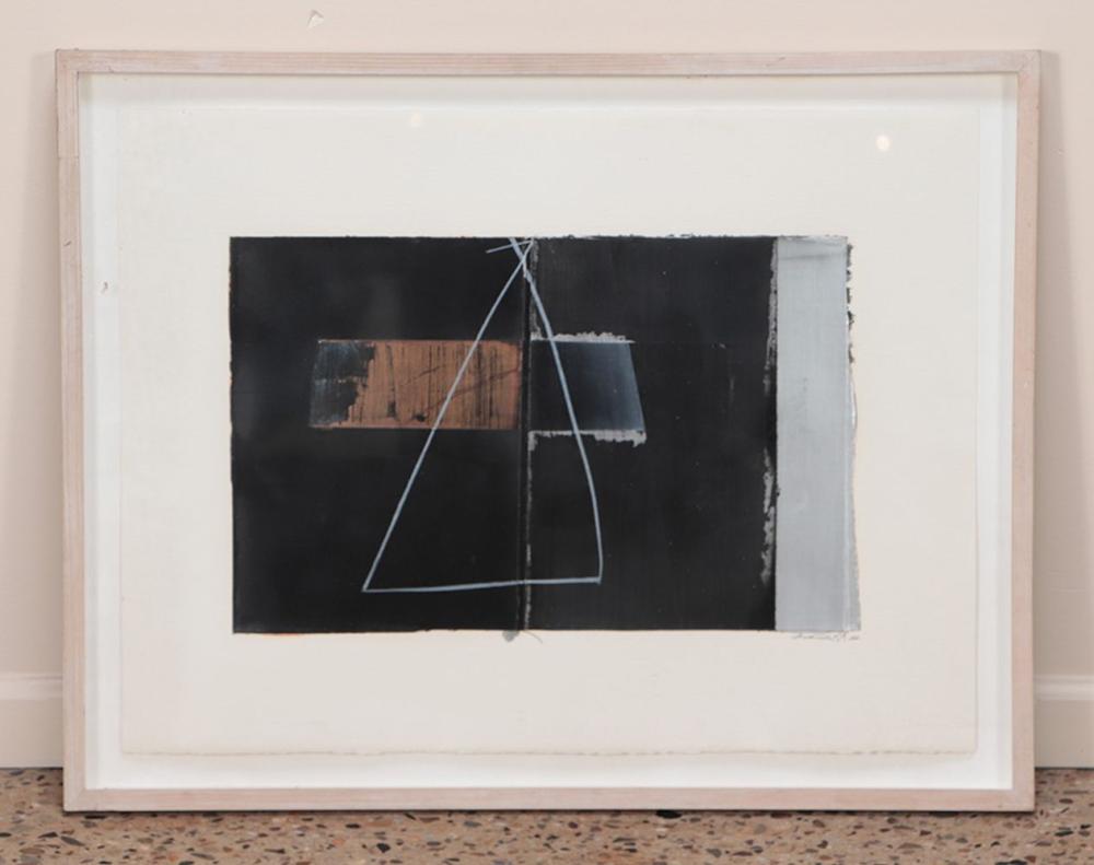 Aharon Gluska comparable auction result: aharon gluska israeli b 1951 a signed mixed media abstract drawing on paper circa 1986