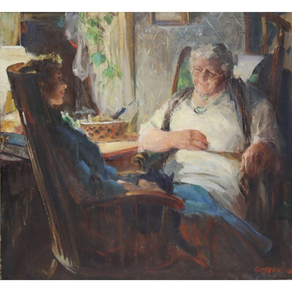 Lealand R Gustavson comparable auction result: leland gustavson american 1894 1966