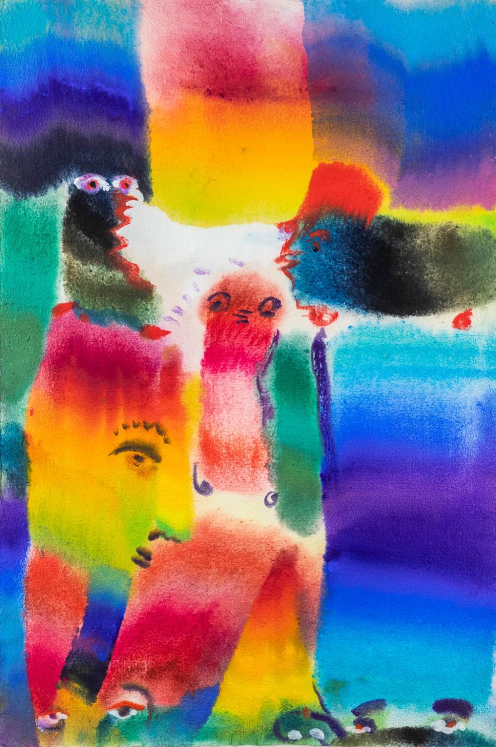 Atila (1931) comparable auction result: atila 1931 1987 abstract a drawing watercolour and pencil on paper 1969 w 60 x h 90 cm