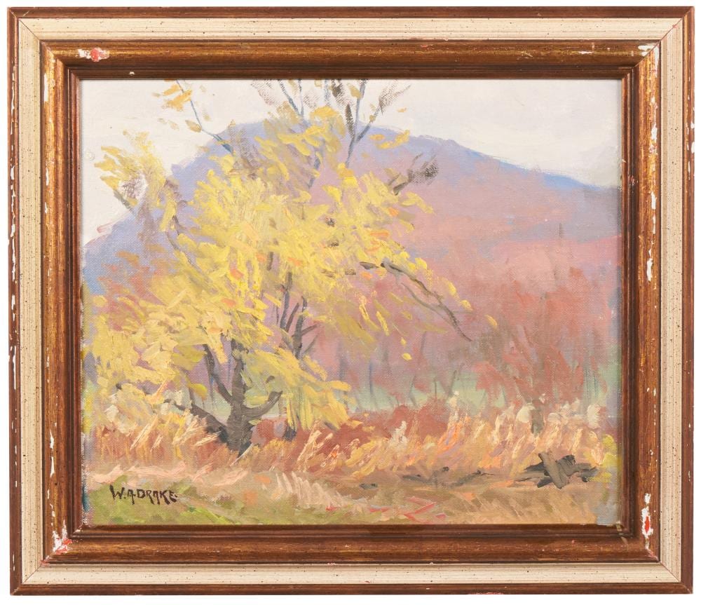 William Alexander Drake comparable auction result: william a drake canadian 1891 1979 yellow tree painting