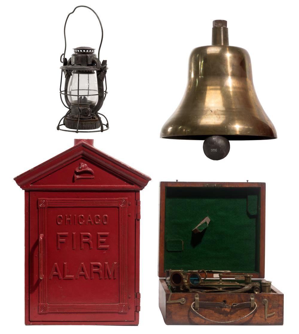 Chicago Cast Iron Still Box Fire Alarm Box sold by Leonard Auction, lot 233 — auction record photograph
