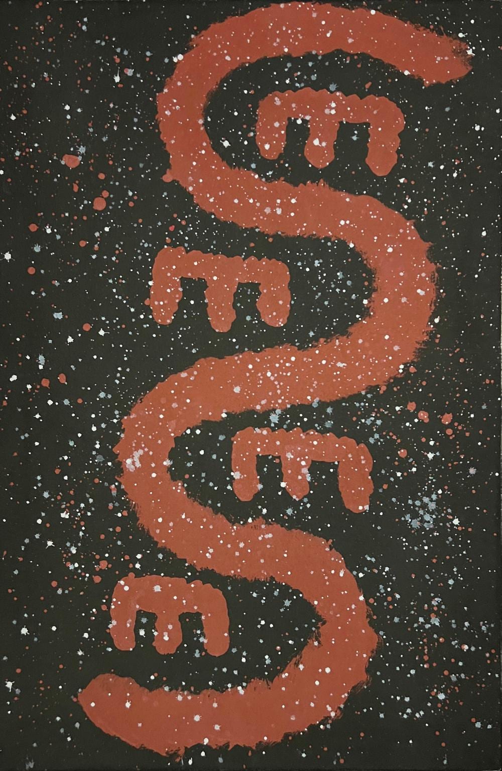 Michael Nelson Jagamarra comparable auction result: michael nelson jagamarra walpiri possum snake dreaming 2009 acrylic on belgian linen
