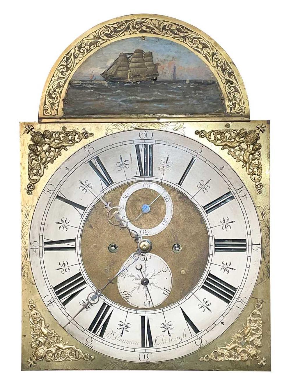 Scottish mahogany longcase clock with automaton auction comp