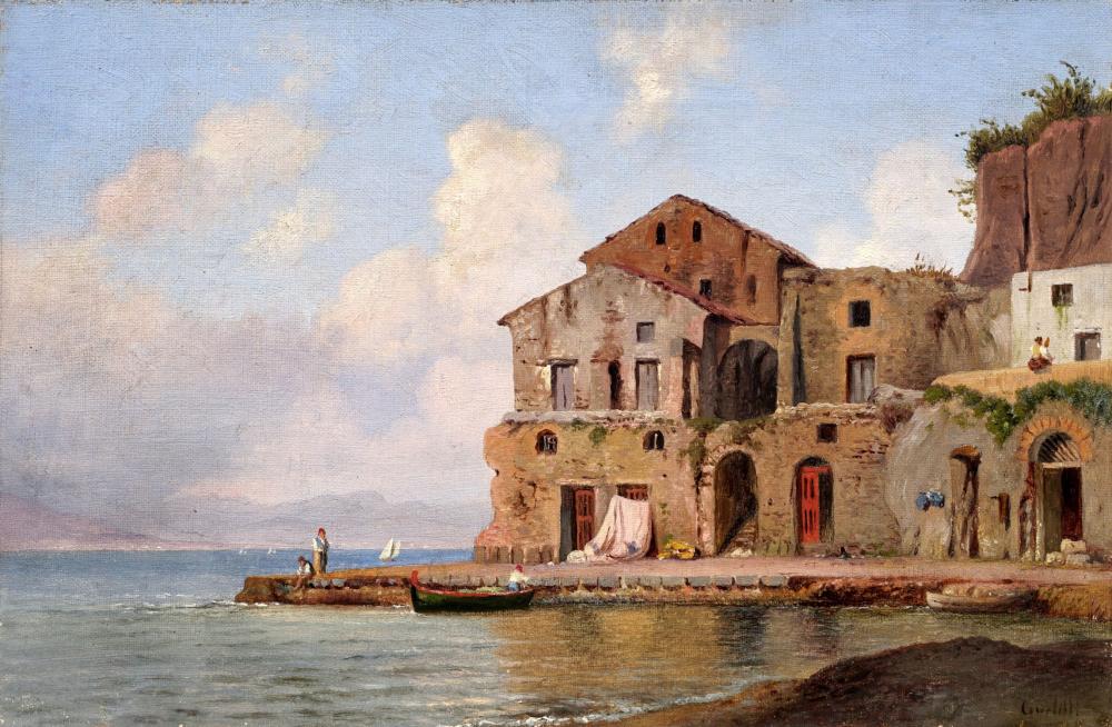 louis gurlitt h user an der k ste von sorrent wohl 1843 · Schmidt Kunstauktionen Dresden OHG · 2023-03-25 Louis Gurlitt comparable auction result: louis gurlitt h user an der k ste von sorrent wohl 1843