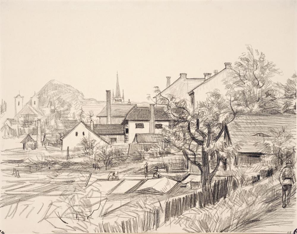 Richard Dreher comparable auction result: richard dreher sechs s chsische landschaftsdarstellungen sp tes 19 early 20th cent