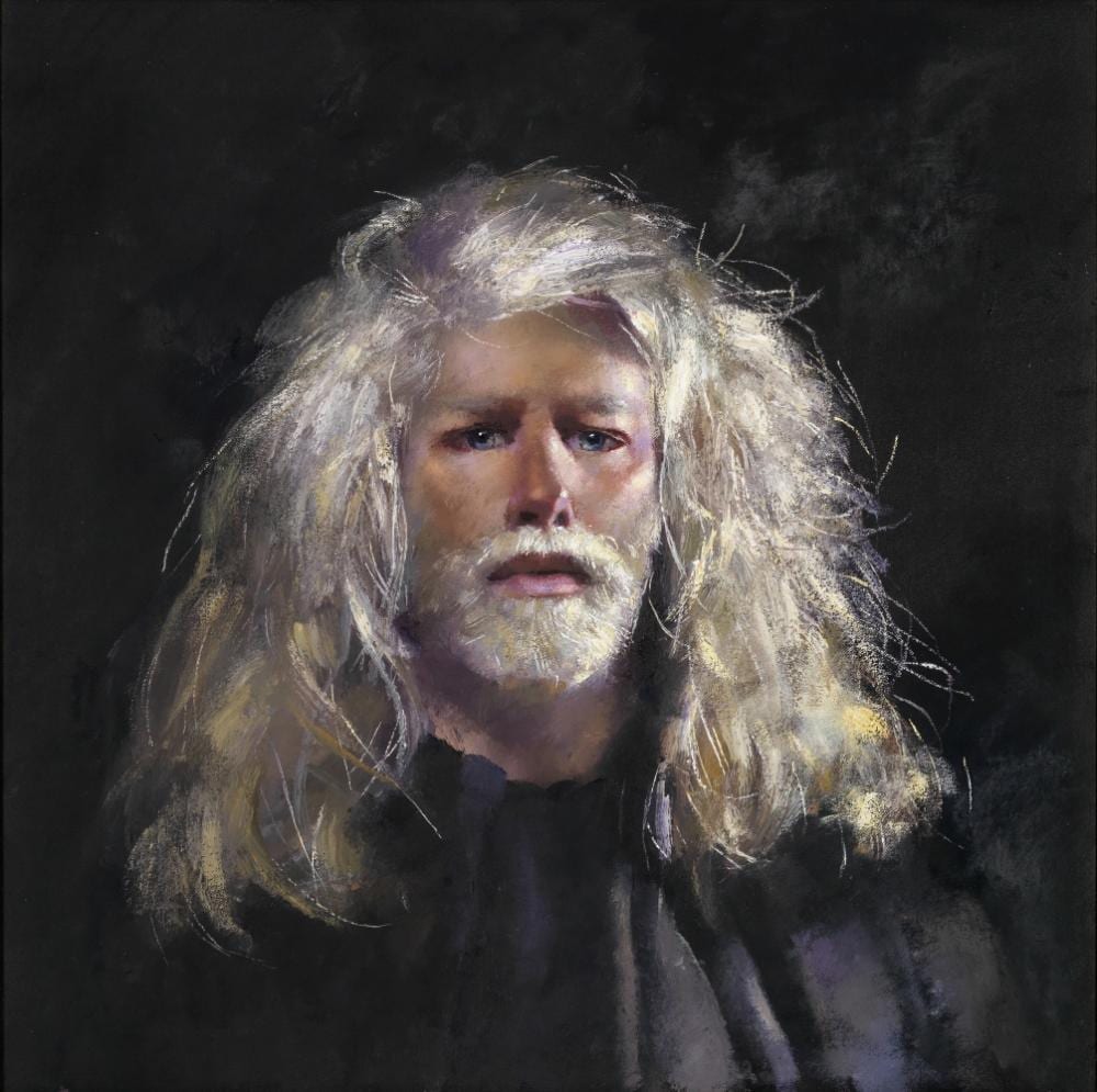 robert o lenkiewicz british 1941 2002 self portrait in private studio · Bonhams · 2023-03-22 Robert Lenkiewicz comparable auction result: robert o lenkiewicz british 1941 2002 self portrait in private studio