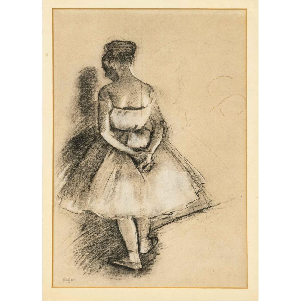 EDGAR DEGAS (1834-1917), AFTER, BACK FIGURE OF A BALLERINA, LITHOGRAPH AFTER A DRAWING, SIGNED LOWER sold by Historia Auctionata, lot 7304 — auction record photograph