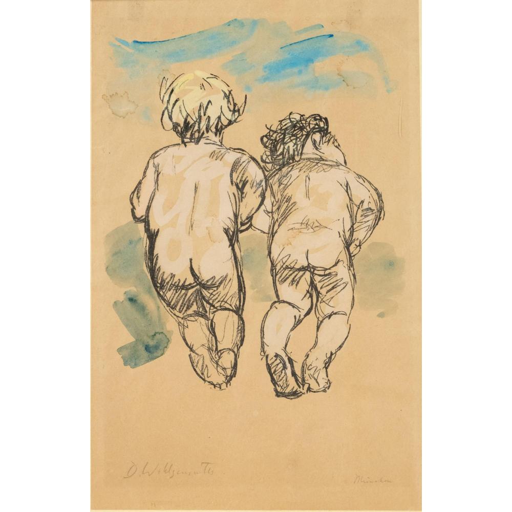 daniel wohlgemuth 1876 1967 palatine painter draftsman and lithographer back figures of two · Historia Auctionata · 2023-04-04 Daniel Wohlgemuth comparable auction result: daniel wohlgemuth 1876 1967 palatine painter draftsman and lithographer back figures of two