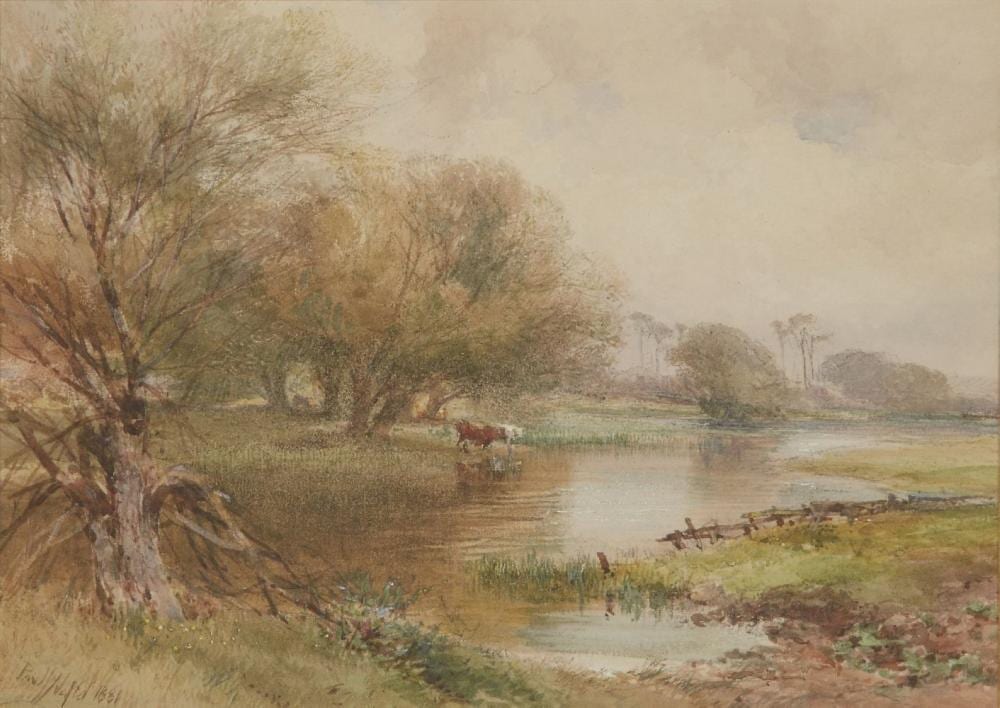 paul jacob naftel rws british 1817 1891 a wooded river landscape with cattle watering penci · Roseberys · 2023-03-29 Paul Jacob Naftel comparable auction result: paul jacob naftel rws british 1817 1891 a wooded river landscape with cattle watering penci