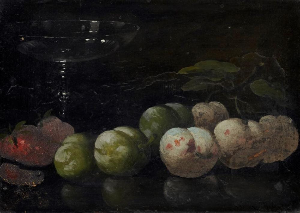 germain th odule cl ment ribot french 1845 1893 still life with greengages strawberries and a · Roseberys · 2023-03-29 Germain Théodule Clément Ribot comparable auction result: germain th odule cl ment ribot french 1845 1893 still life with greengages strawberries and a